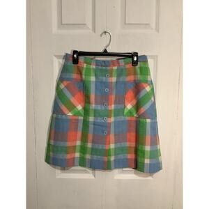 Haymaker Vintage Mulitcolored Plaid Skirt